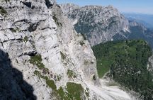 Climbing via Ferrata in Mala Mojstrovka via Hanzova Route