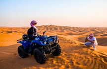 Desert Safari Dubai 30 Mins Quad Bike, Sand Board, Camel Ride BBQ