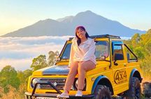 Exclusive Mt. Batur Jeep Sunrise Tour: Volcano Views & Black Lava