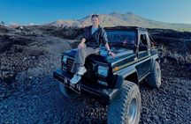 Exclusive Mt. Batur Jeep Sunrise Tour: Volcano Views & Black Lava