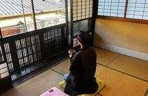 160 year old Building Tour with Matcha and Kimono