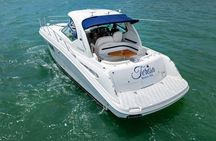 36 Ft Boat with Cabin and Champagne