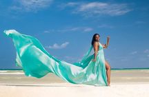 Flying Dress Photoshoot or Clear Kayak Drone Photoshoot Experienc