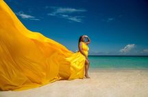 Flying Dress Photoshoot or Clear Kayak Drone Photoshoot Experienc