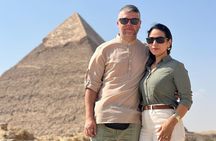 Private tour to Giza Pyramids, Sphinx, Eyptian Museum& Bazaar