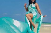 Flying Dress Photoshoot or Clear Kayak Drone Photoshoot Experienc