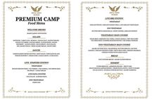 Over Night Royal Vision Camp BBQ Dinner, DOME TENTS, sleeping bags, breakfast