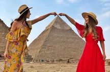 The Giza Pyramids, the Great Sphinx, and Local Lunch.