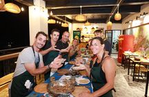 Cooking class on floating village