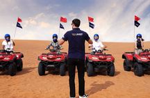 Dubai Desert Adventure: Red Dunes Guided Quad/Polaris ATV & BBQ