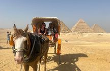The Great Egyptian Museum and Giza Pyramids and Sphinx 