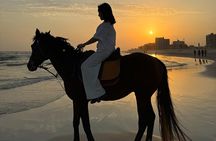 Horse riding by the beach Salalah 