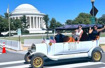 Washington DC Moonlight Tour by Electric Cart or Vintage Car
