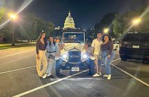 Washington DC Moonlight Tour by Electric Cart or Vintage Car