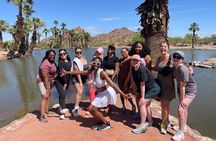 Papago Park Nature Walk with Yoga and Mountain Views