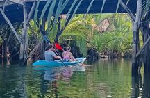 Guided Kayak trip around Green Cathedral outside Kampot, Sunset 