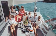 Romantic Sunset Catamran Cruise from Panormo Port with Wine