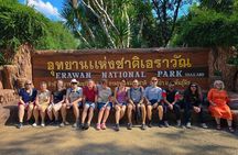 From Bangkok: Kanchanaburi, River Kwai and Erawan Waterfall Tour