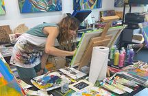 Abstract Painting with Palette Knives in New York Up to 5 people