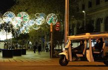 Christmas Lights Tour of Barcelona in Private Eco Tuk Tuk