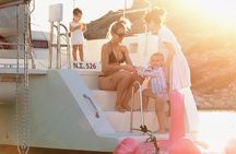 Heraklion: Catamaran Cruise to Dia, Sunset, Dinner, & Drinks