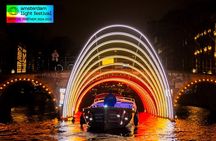 Amsterdam Light Festival Boat Tour with Warm Drinks