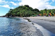 Waterfalls, Sulphur Spa and Black Sand Beach Tour from Dominica