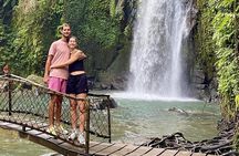 Ubud Tirta Empul Temple with Rice Terrace and Bali Jungle Swing 