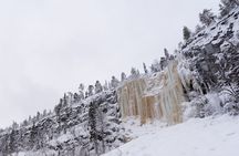 Korouoma Frozen Waterfall with Photography