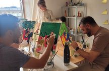 Fun Painting Class in a Professional Art Studio with a View