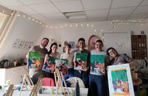 Fun Painting Class in a Professional Art Studio with a View