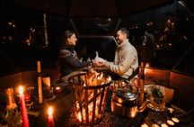 Northern Lights dinner in a Glass Igloo