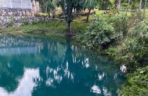 Blue hole and Dunns river falls with French Tour Guide