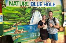 Blue hole and Dunns river falls with French Tour Guide