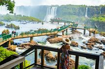 Iguaçu Falls on both sides, Brazil and Argentina, in 1 day