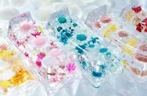 Making Herbarium chopstick rests with dried flowers in Tokyo
