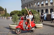 Rome Food Experience by Vespa Scooter Photoshoot