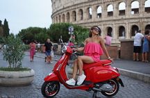 Rome Food Experience by Vespa Scooter Photoshoot
