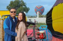Balloon flight Teotihuacan, Breakfast in a cave Pick up in CDMX