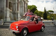 Explore Rome with Fiat 500 Tour and Professional Photos 