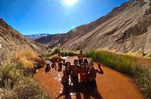 Hot springs in the Andes mountains