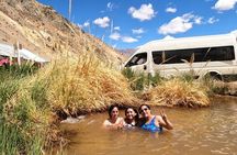Hot springs in the Andes mountains