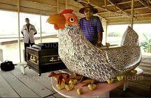 Fantasy Coffin, Paintings, Art sculptures artefacts Private Tour 