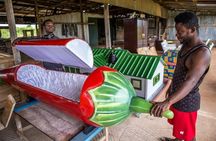 Fantasy Coffin, Paintings, Art sculptures artefacts Private Tour 