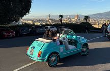 Discover Florence city center on e-cabriot fiat 500 