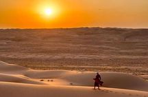 Private sunset trip in Wahiba Sands desert with dinner