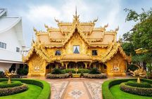 Chiang Mai White and Blue Temple Black Museum and Golden Triangle