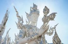 Chiang Mai White and Blue Temple Black Museum and Golden Triangle