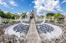 Chiang Mai White and Blue Temple Black Museum and Golden Triangle