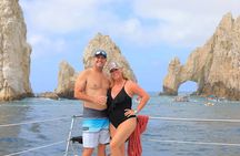 Cabo Catamaran Tour with Snorkeling and Unlimited Drinks